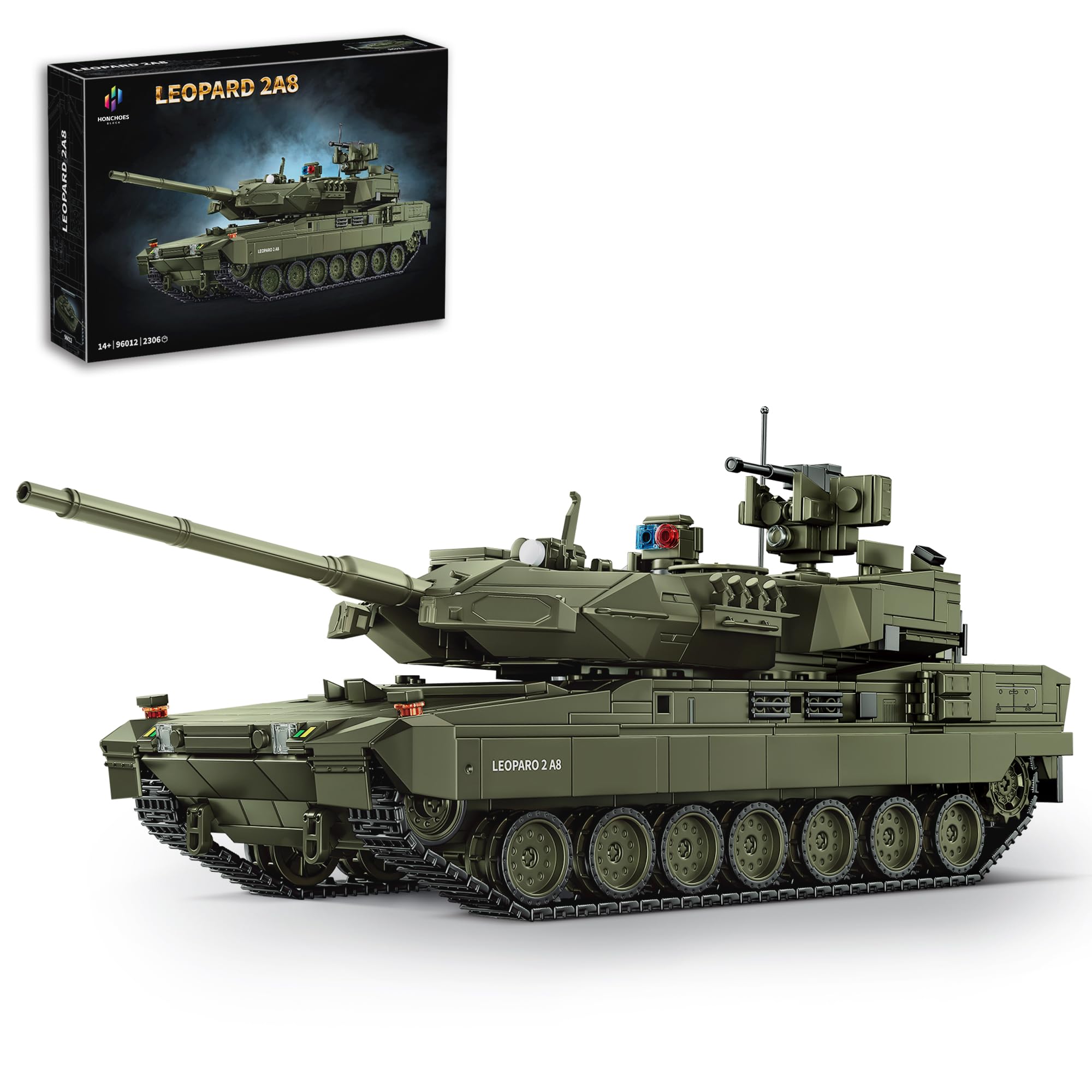 Amazon.com: honchoes Leopard 2 A8 Army Tank Building Sets