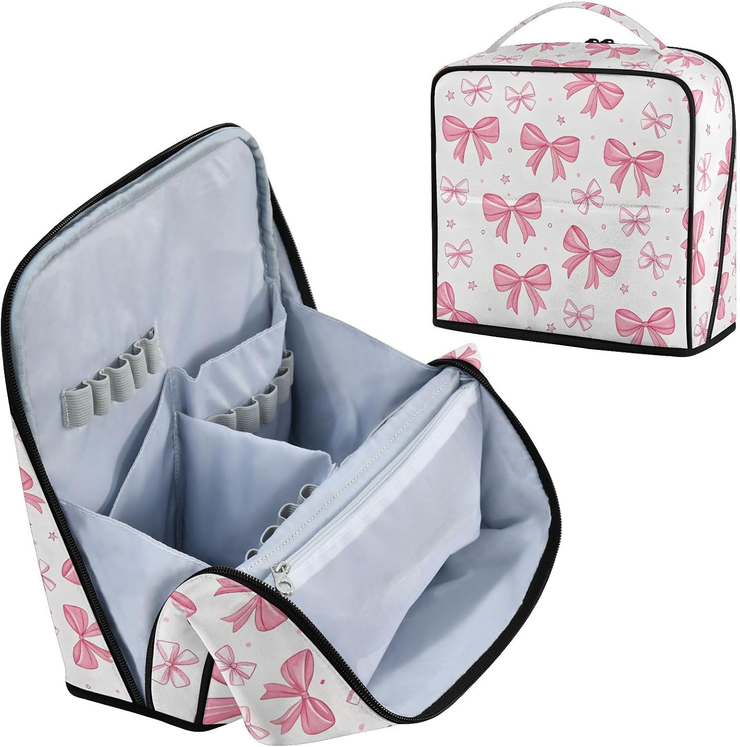 Simple Bows Standing Makeup Bag