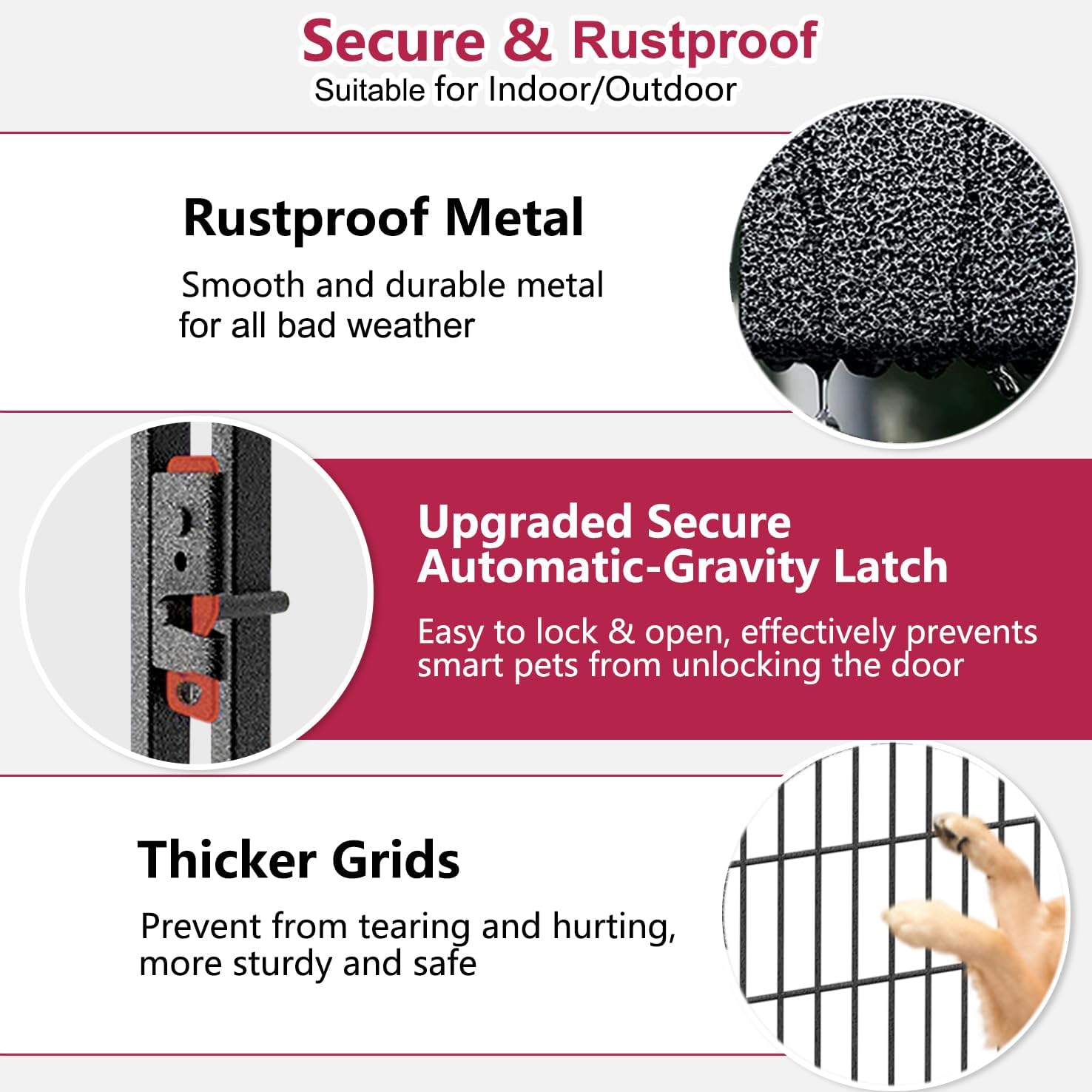 Dog Playpen Outdoor Dog Fence Outdoor for Yard, 40 Inch 14 Panels Dog Pens Outside Anti-Rust Pet Fence for Dogs Outside Portable Exercise Fence Pet Playpen for RV Camping Yard