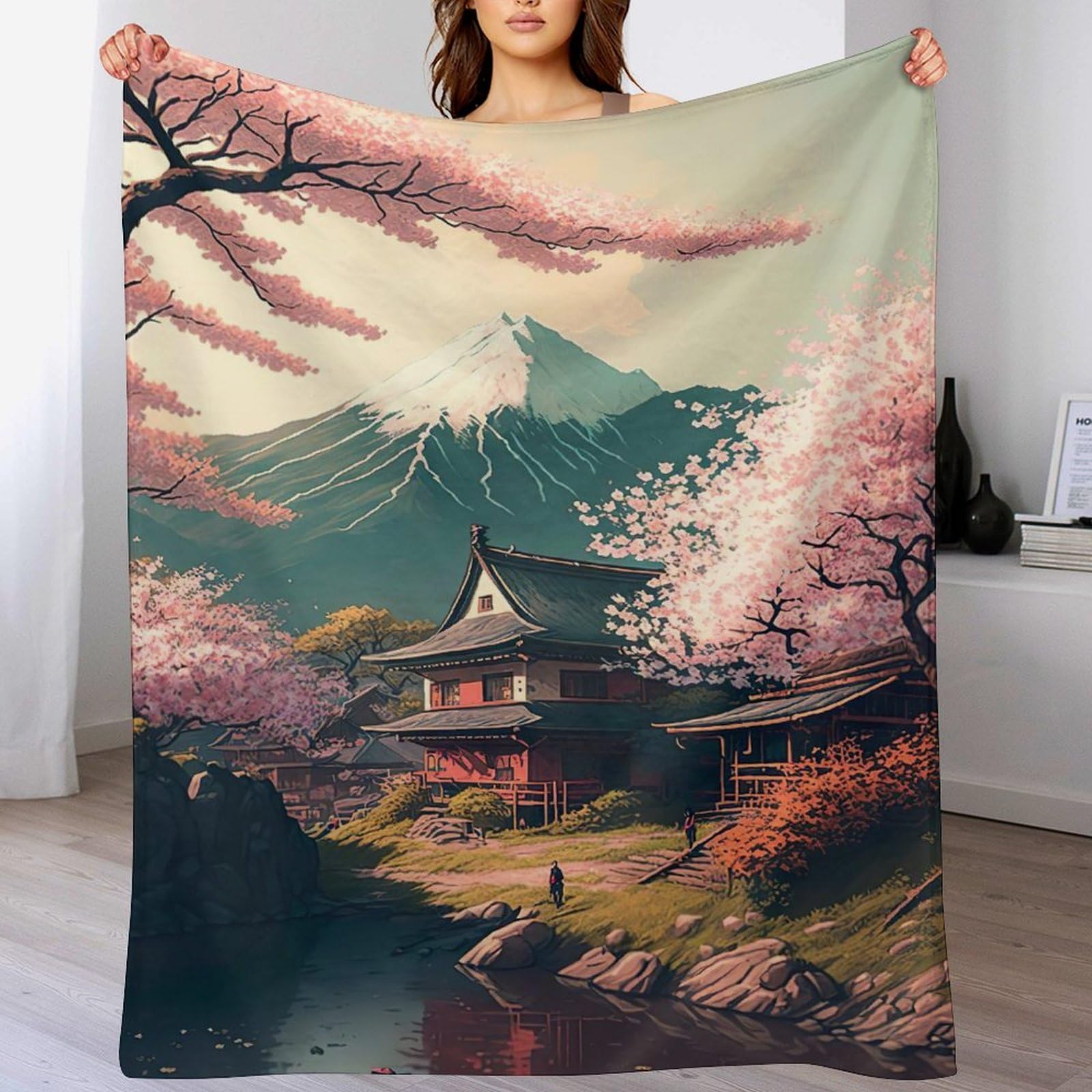 Couvertures en cerise tree douceur et réconfort absolu style japonais