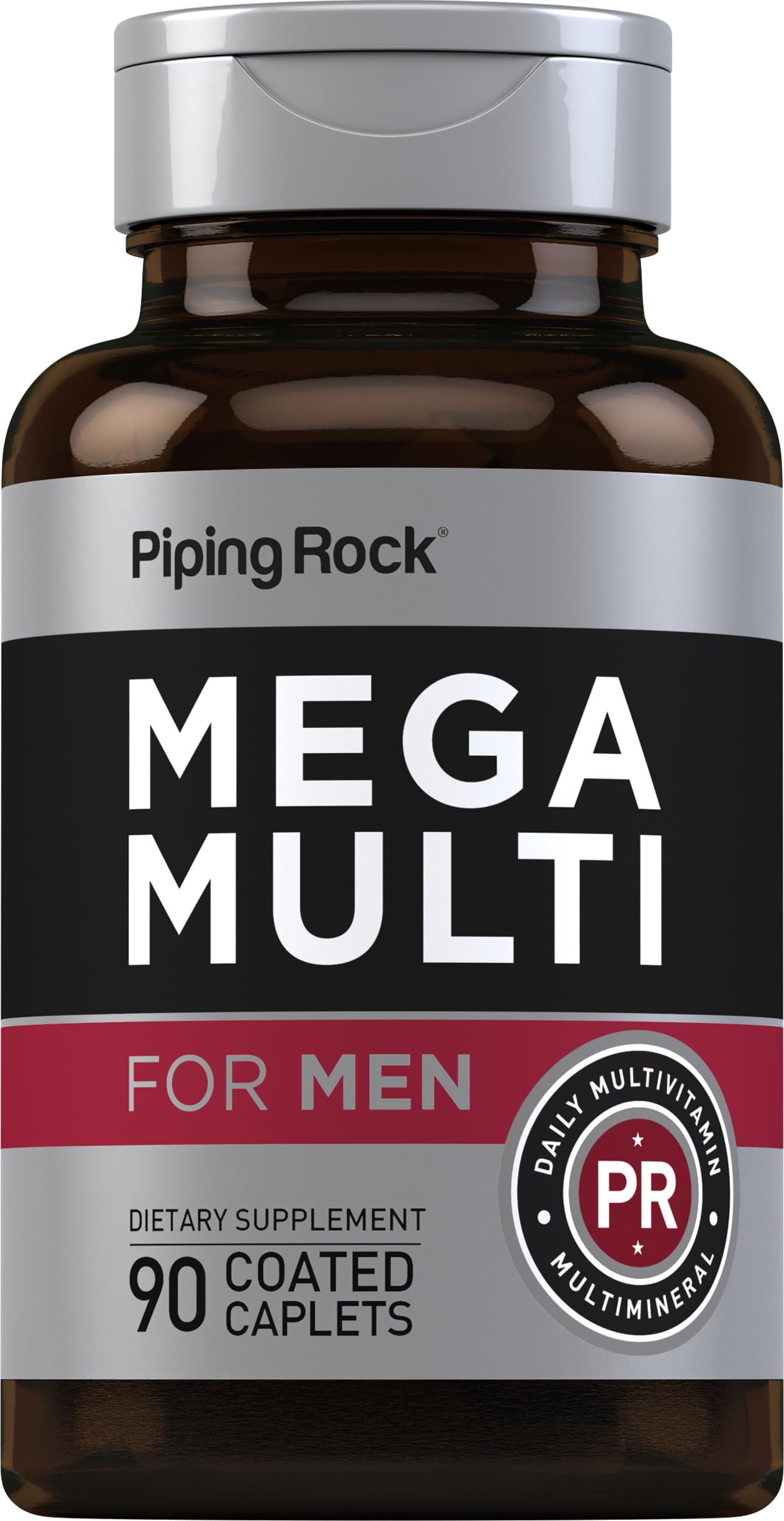 Amazon.com: Piping Rock Men's Multivitamin | 90 Caplets | Mega
