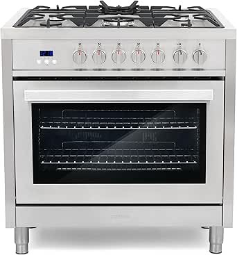 COSMO F965 36 in. Stellar Collection Dual Fuel Range with Convection Oven