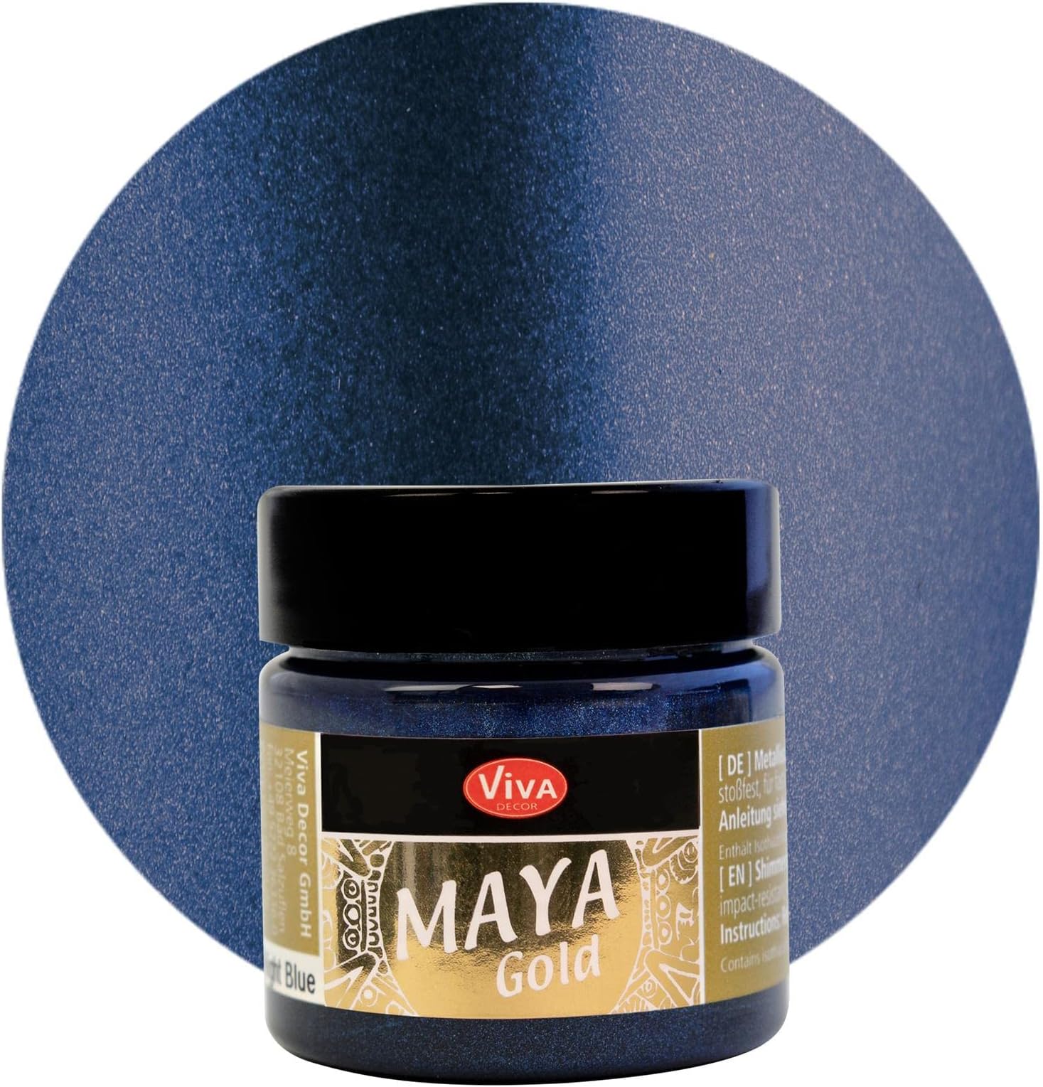Viva Decor Maya Gold Paint - Night Blue