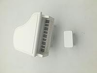 Vista 1 de EatingBiting Casa de muñecas en miniatura con silla, casa de muñecas 1:12, muebles en miniatura, piano blanco con silla, casa de muñecas