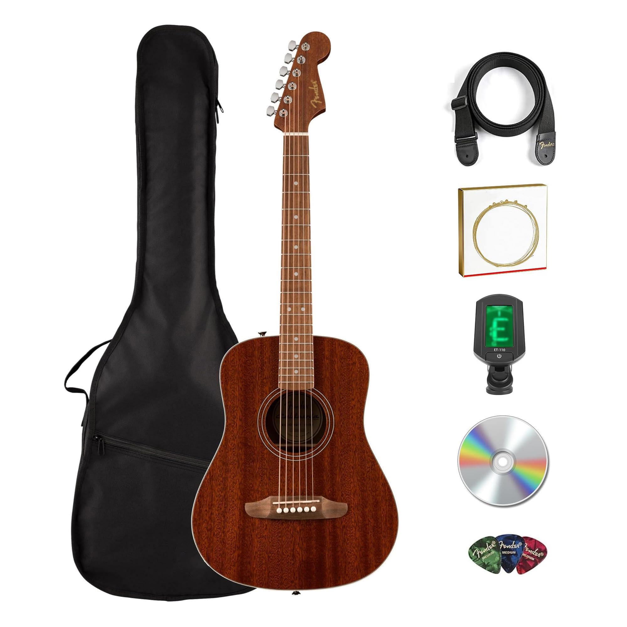 Amazon.com: Fender California Standard Redondo Mini Acoustic