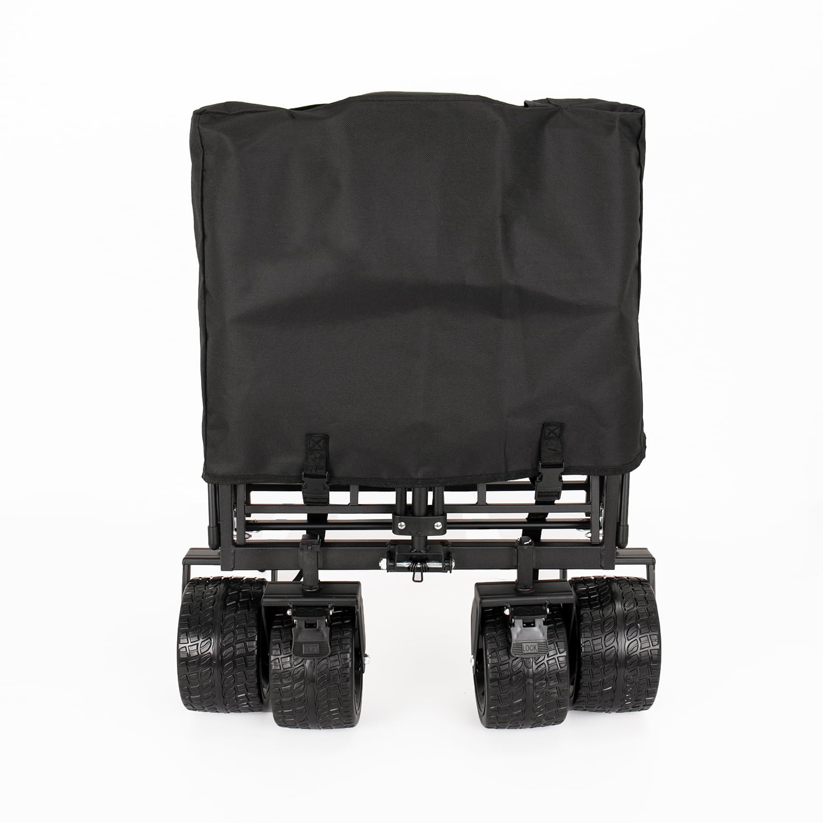 AOUTK キャリーワゴン キャンプカート ブレーキ付き 折り畳み 前輪360*度回転 アウトドア用アワゴン 幅広大型タイヤ コンパクト 軽量 収納簡単 ポケット付き カ : AOUTK キャリーワゴン キャンプカート ブレーキ付き