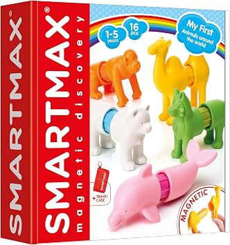 SmartMax My First Animals Around The World Magnetic STEM Building Set for Toddlers Ages 15