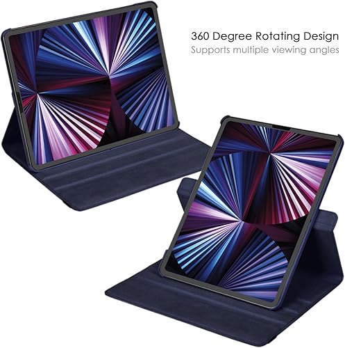 Miniatura 3 de Funda para iPad de 10ª generación de 10.9 pulgadas 2022 Número de modelo: A2696 A2757 A2777-Funda protectora giratoria de 360 grados con apagado