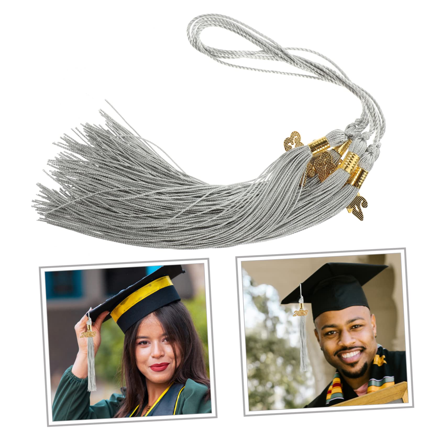 SHINEOFI 18pezzi Charm Tassel Per Laurea Decorazione Cappello Con Nappina Da Accessori Per Festeggiamenti Di Laurea e Foto Memorabili