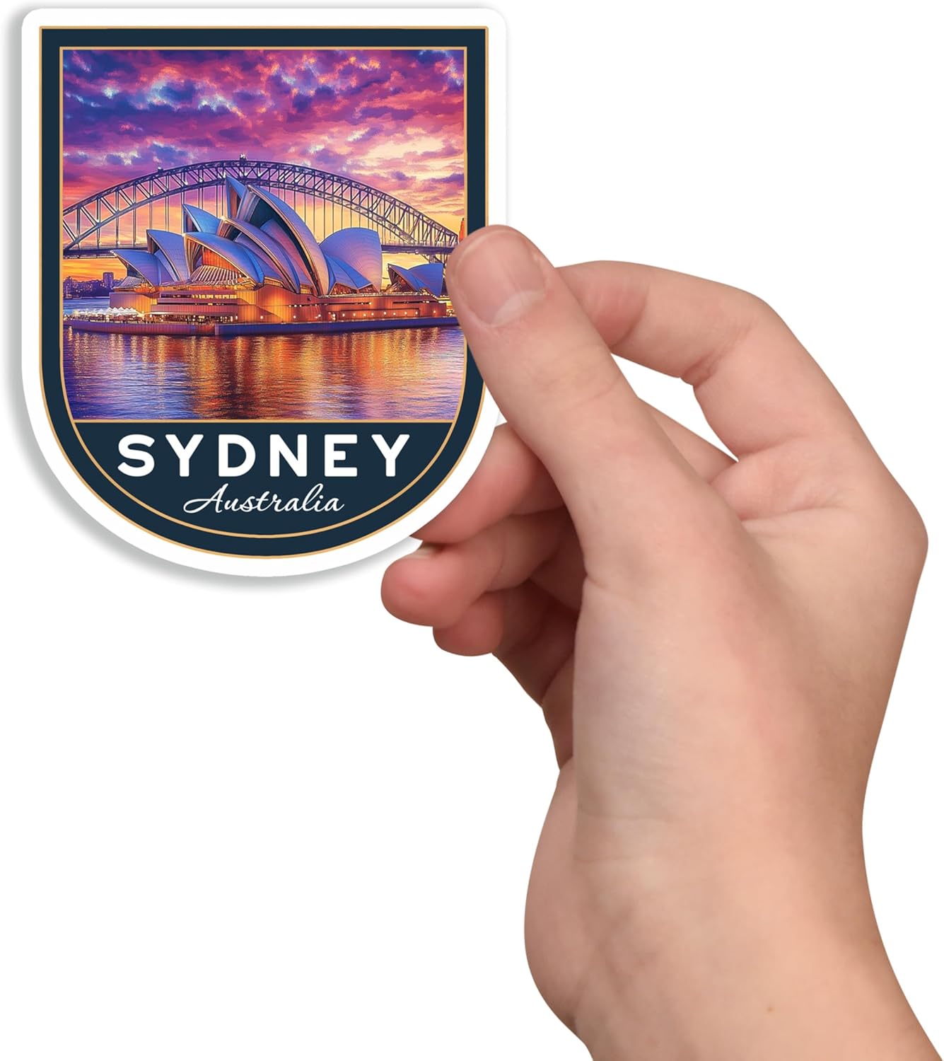(3 Pcs 3X3) Sydney Australia Stickers - Sydney Travel Sticker - Australia Travel Gift - Sydney Souvenir - Decals for Luggage - Suitcase - Scrapbook - Laptop - Water Bottle - Image 3
