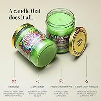 Vista 5 de Smoke Odor Exterminator - Vela en tarro de 13 oz, Hippie Love