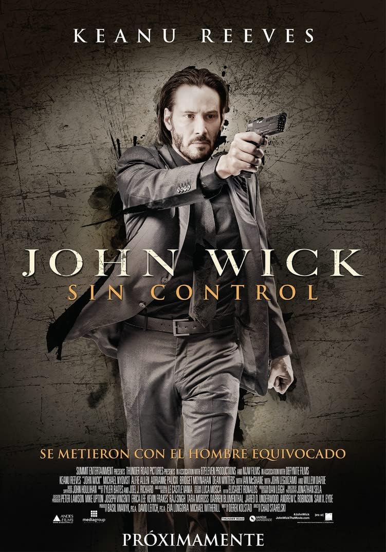 HIJNX John Wick (2016) Movie Silk Poster Keanu Reeves Michael Nyqvist New 24x36 Inches