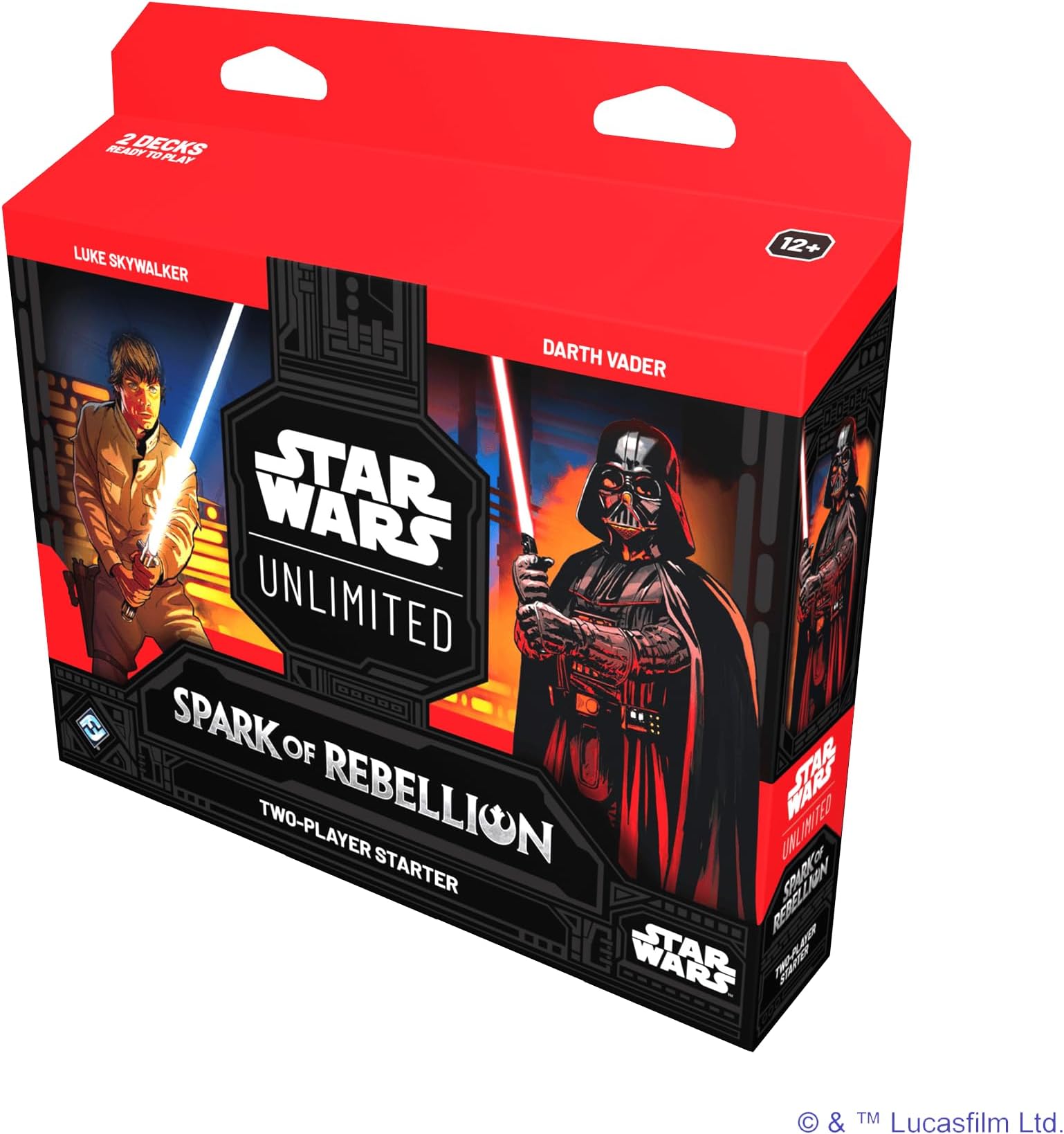 Star Wars: Unlimited TCG Spark of Rebellion TWO-PLAYER STARTER SET - Learn, Battle, Collect! Trading Card Game for Kids and Adults, Ages 12+, 2 Players, 20 Min Playtime, Made by Fantasy Flight Games