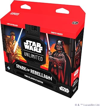 Star Wars Unlimited TCG Spark of Rebellion TWO-PLAYER STARTER SET - Learn, Battle, Collect! Trading Card Game for Kids and Adults, Ages 12+, 2 Players, 20 Min Playtime, Made by Fantasy Flight Games