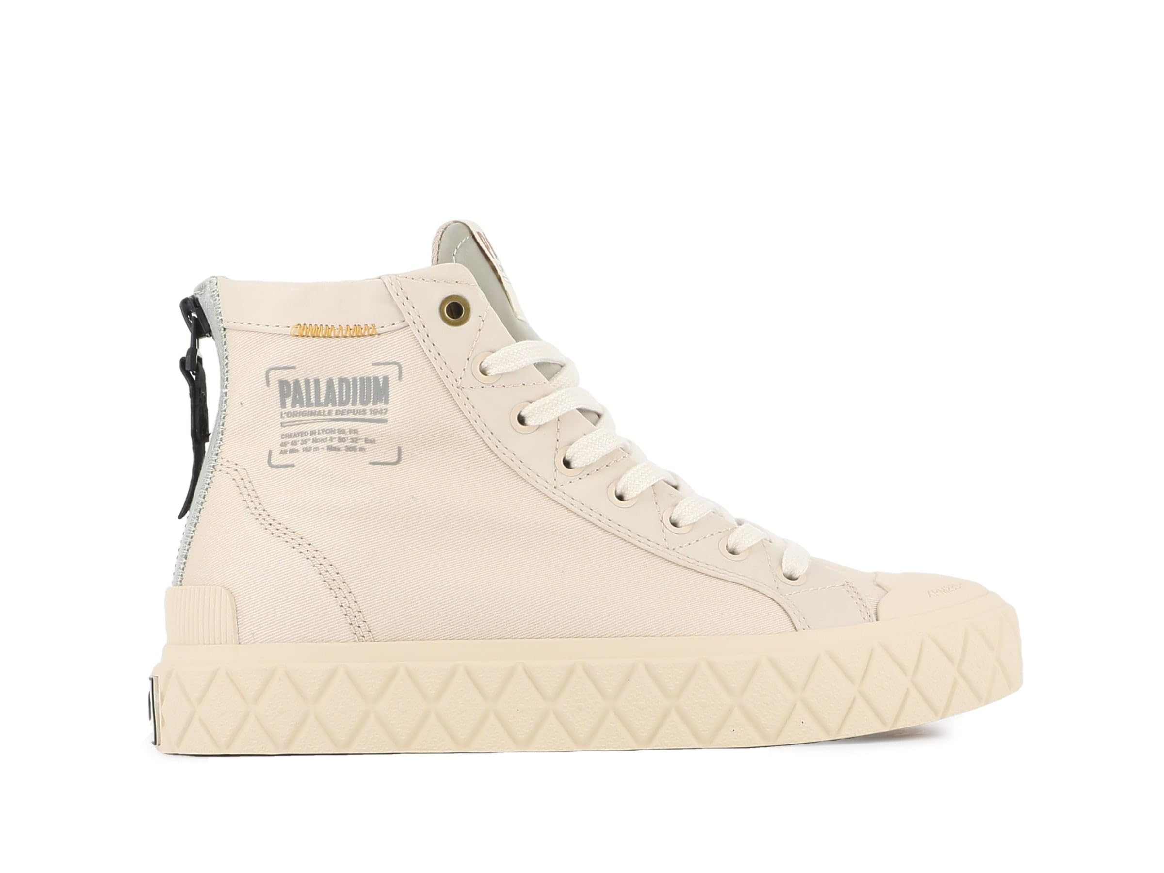 Palladium Unisex Palla Ace Detroit Sneaker, Beige, 10 UK