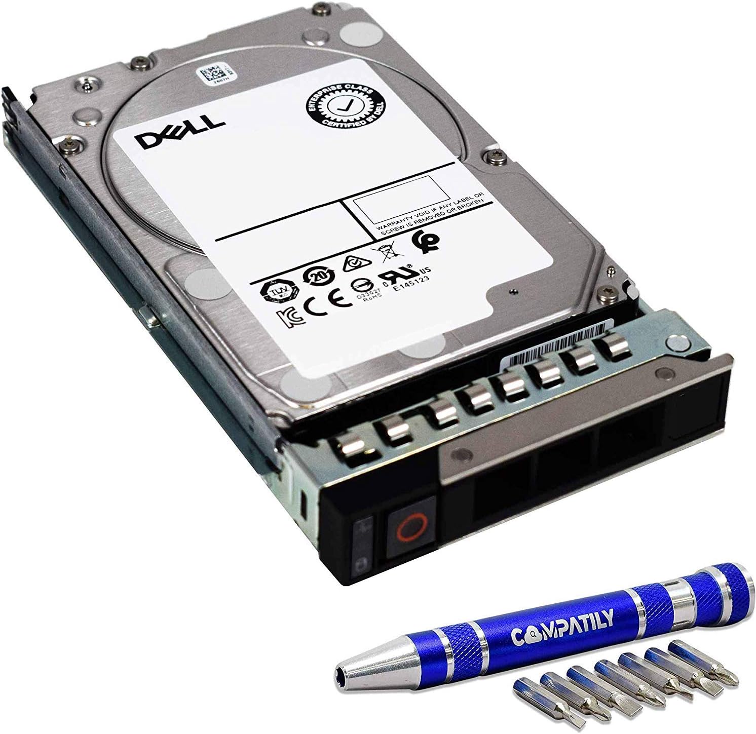Dell | 400-ATIQ | 900GB 15K SAS 2.5-Inch PowerEdge Enterprise Hard Drive in 14G Tray Bundle with Compatily Screwdriver Compatible with 400-APXQ 400-ASGV YKT0W R740XD R740