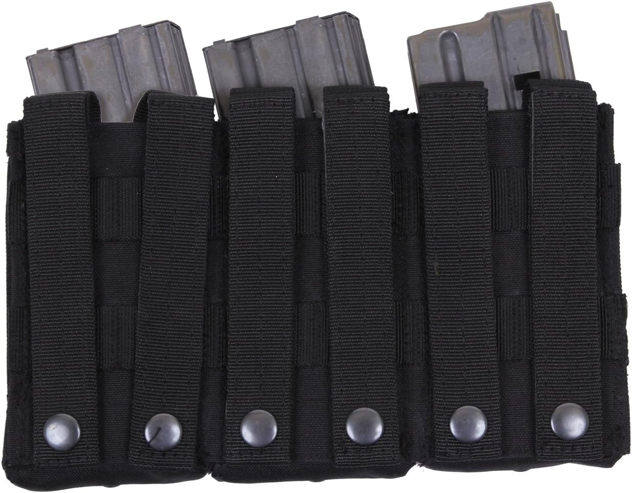 Rothco MOLLE Open Top Triple Mag Pouch, Black