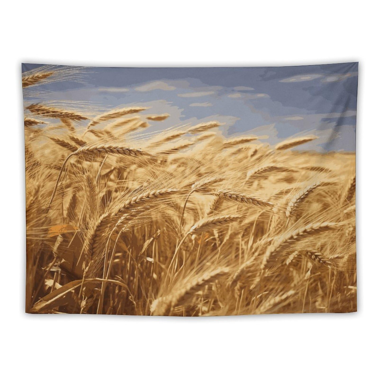 LDGSUPH Wheat Harvest Tapestry Wall Hanging Decor Anti-fading Aesthetic Wall Tapestries Fashion Wall Blanket Decor Modern Wall Art Tapestry for Bedroom Home Decor 30"x40"