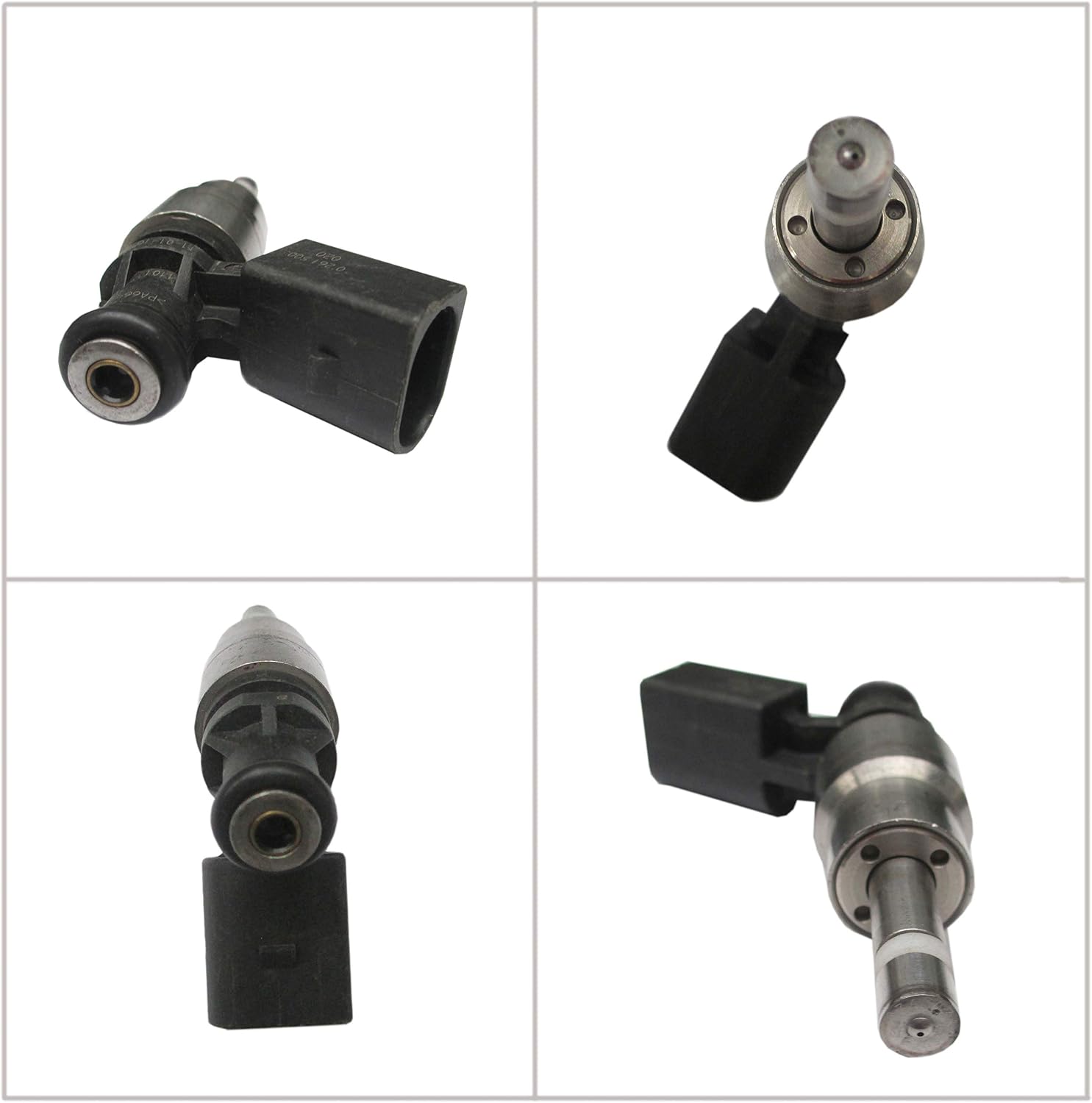 4Pcs High-pressure Fuel Injectors Gasoline Direct Injector (GDI) for A3 A4 Quattro TT EOS Volkswagen (VW) Jetta Passat FJ856 Golf GTI 2.0L Turbo, Replaces 06F906036A, 0261500020