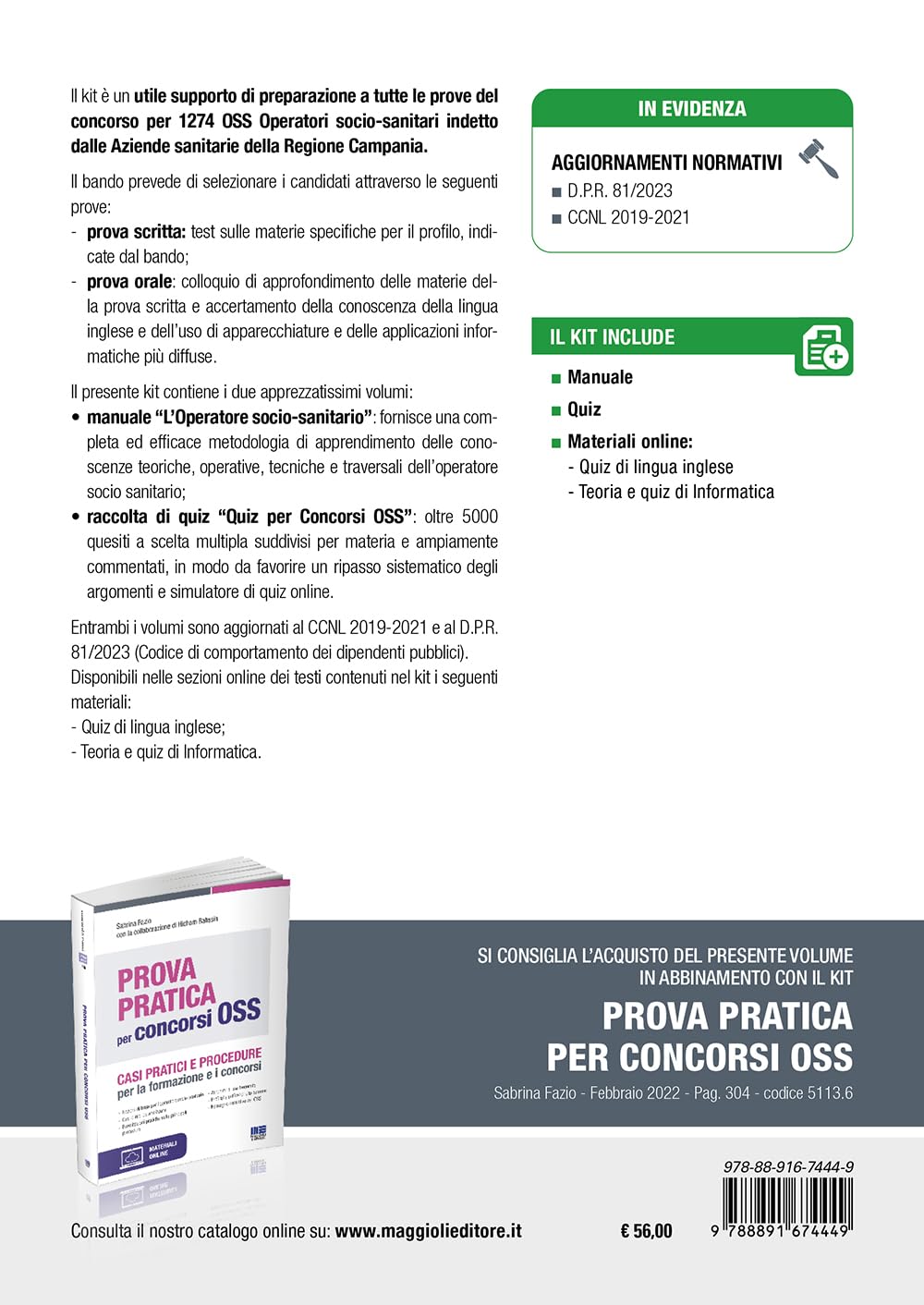 Concorso 1274 OSS - ASL Regione Campania. Teoria e test per la preparazione al concorso. Con espansione online