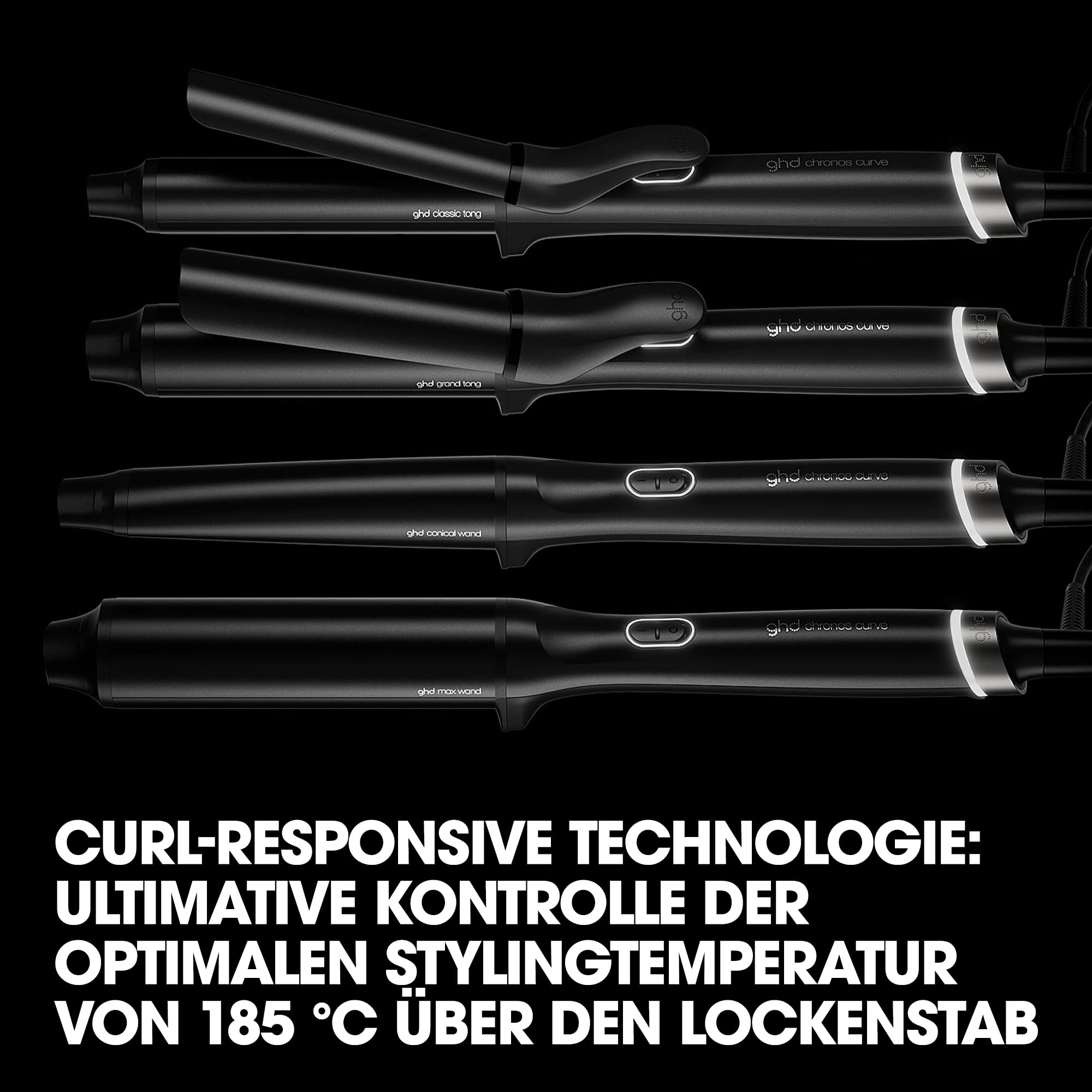 Szczypce ghd Chronos Curve Classic - Beczka 26 mm z ergonomicznym klipsem, wyraźnymi falami i trwałymi lokami, responsywną technologią Curl i błyszczącym wykończeniem