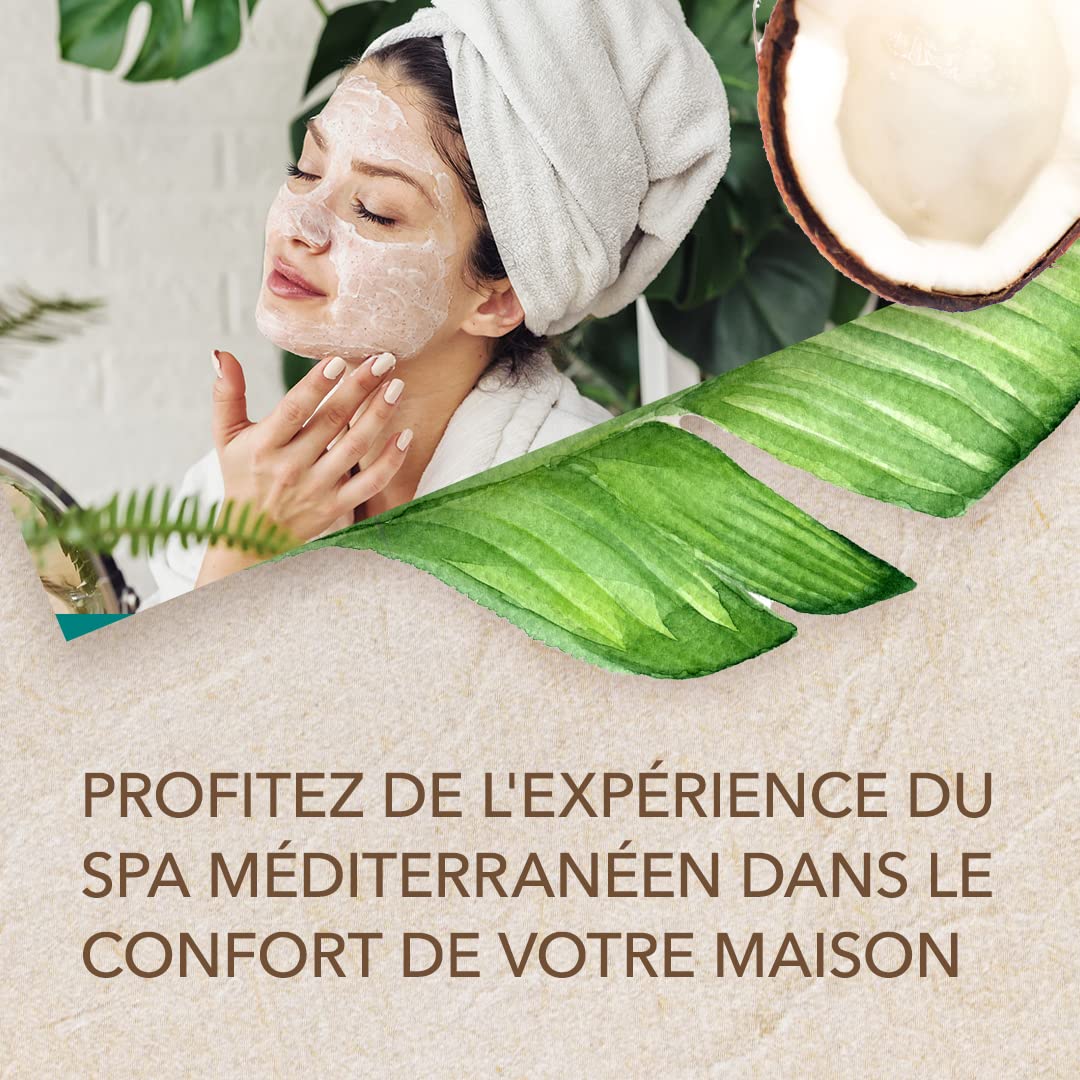 O Naturals 500 g Gommage ultra-hydratant à la noix de coco et au sel de la mer Morte - Gommage Exfoliant lissant pour le corps