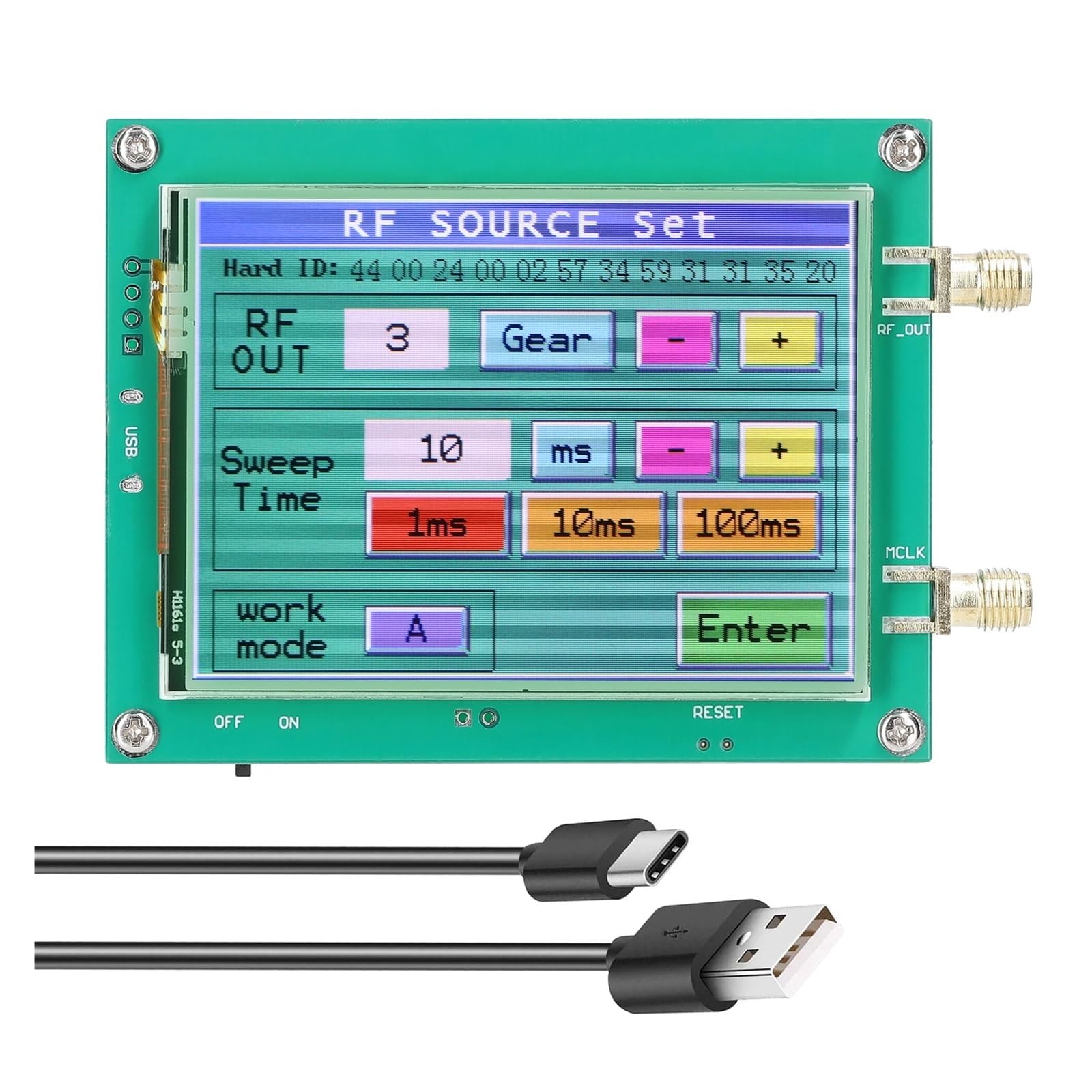 23,5-6000 MHz Signalgenerator 0,5 PPM Rauscharme Signalquelle Berührbarer Bildschirm PC-Softwaresteuerung PLL VCO