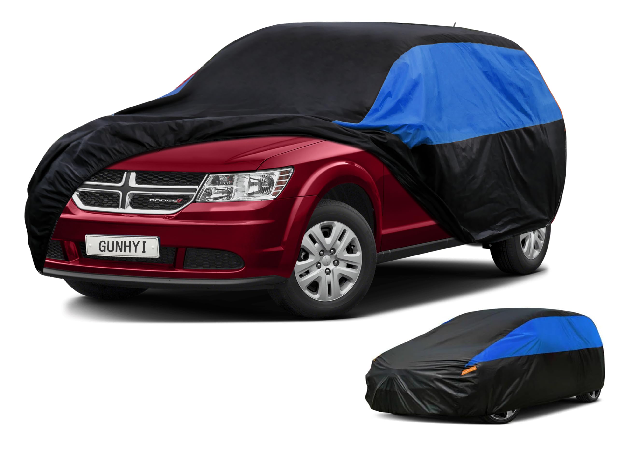 GUNHYI Dodge Car Cover Custom Fit Dodge Journey Waterproof All Weather, Lightweight Full Car Cover Outdoor Sun UV Rain Dust Snow Wind Protection.