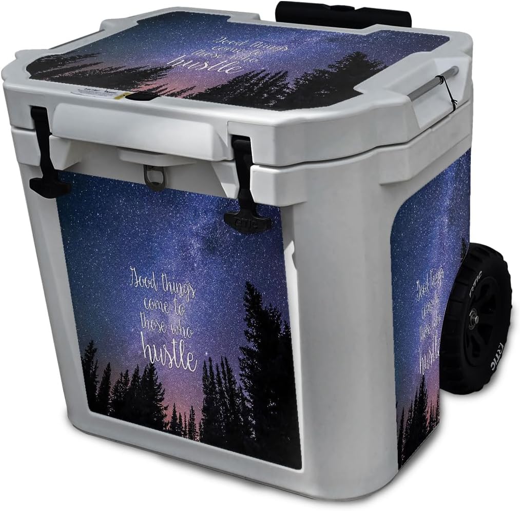 Cooler Skin Compatible with RTIC 45 QT Ultra-Tough Wheeled Cooler - Hustle - Premium 3M Vinyl Protective Wrap Decal Cover - Easy to Apply | Crafted in The USA by MightySkins