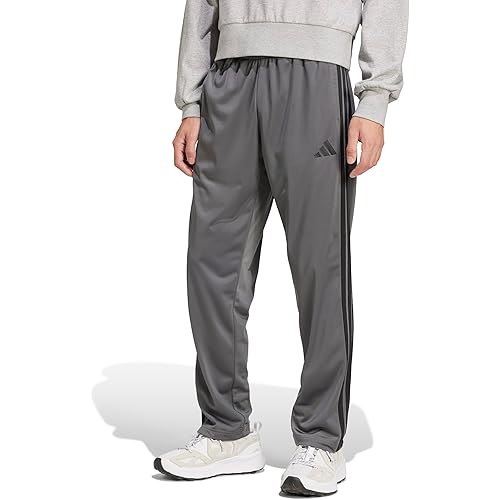 Adidas Mens 3-Stripes Tricot Open Hem Track Pants