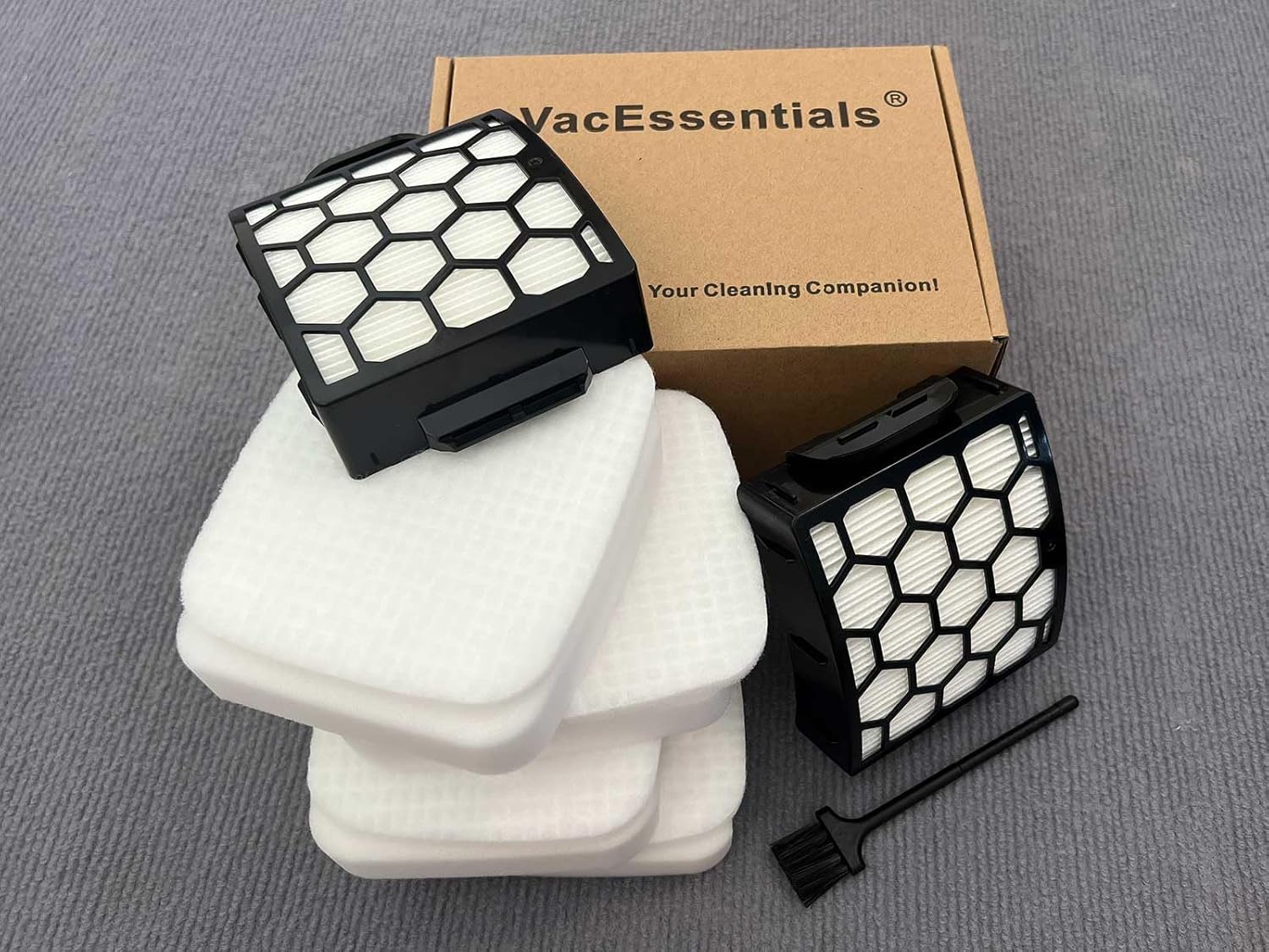 UV850 UV900 Filters Replacement Parts for Shark Lift-Away DuoClean Upright Vacuum,Parts #XHF320 & XFFK602UKT,2 HEPA Filters+4 Foam&Felt Filters - Image 3