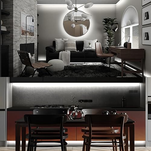 Miniatura 7 de Luz de maquillaje estilo Hollywood, luces LED de neón blancas ultra brillantes de 13 pies, tira de luces de control táctil regulable, para tocador