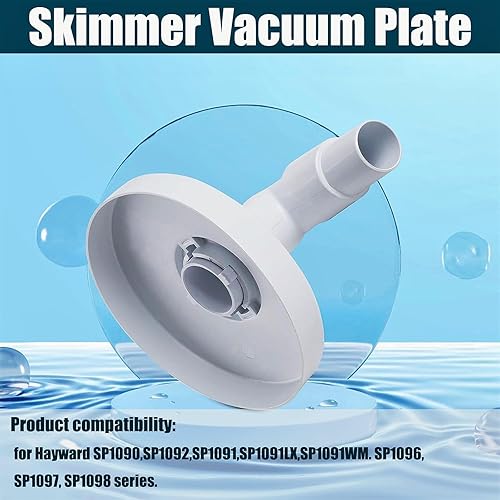 Miniatura 4 de GDW Placa de aspiradora para piscina compatible con Hayward 6 pulgadas Skimmer de piscina SP1090, SP1091, SP1092 – Skim Vac 1 1/4 pulgadas y 1 1/2