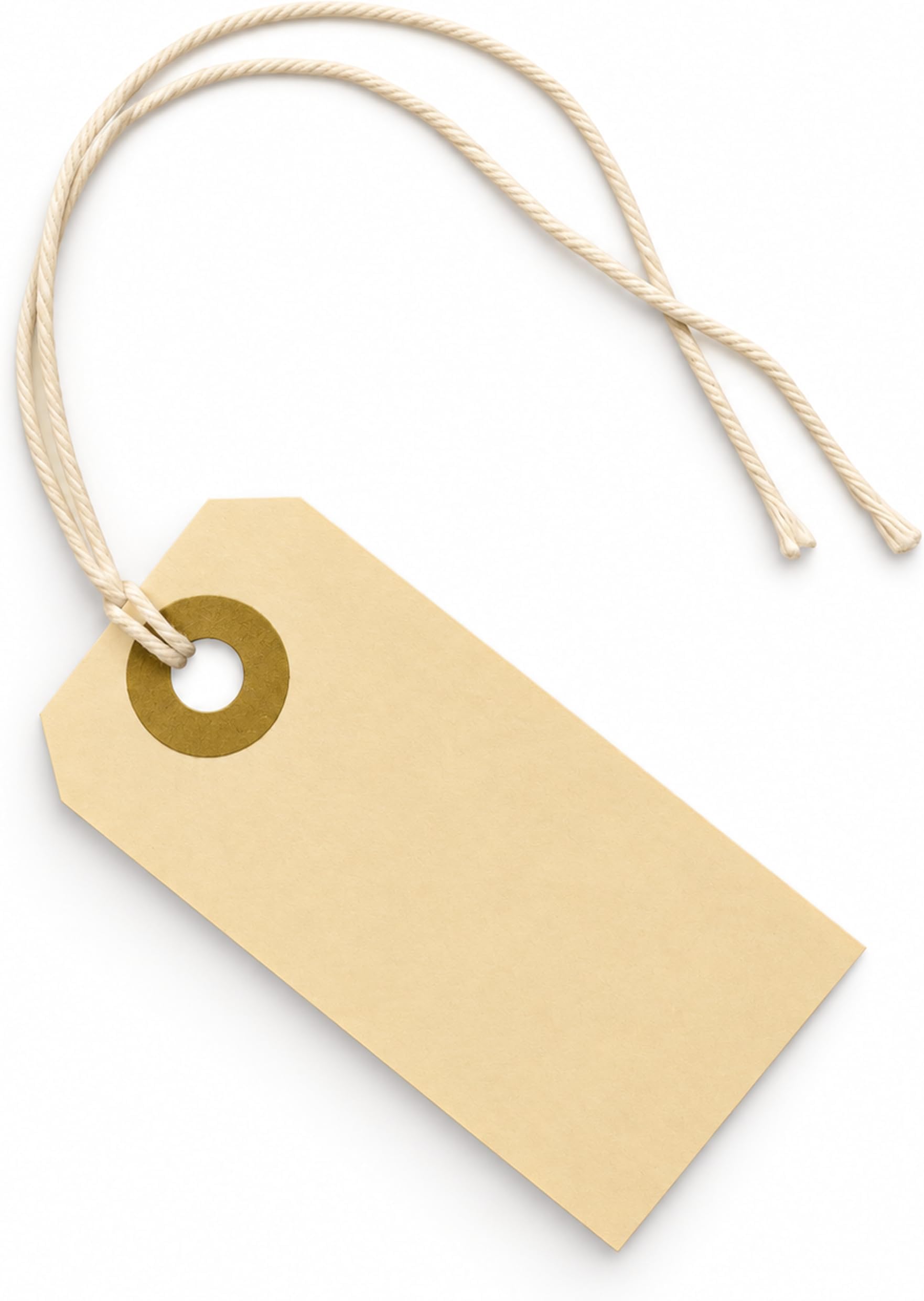 Manila Tags #1 with String