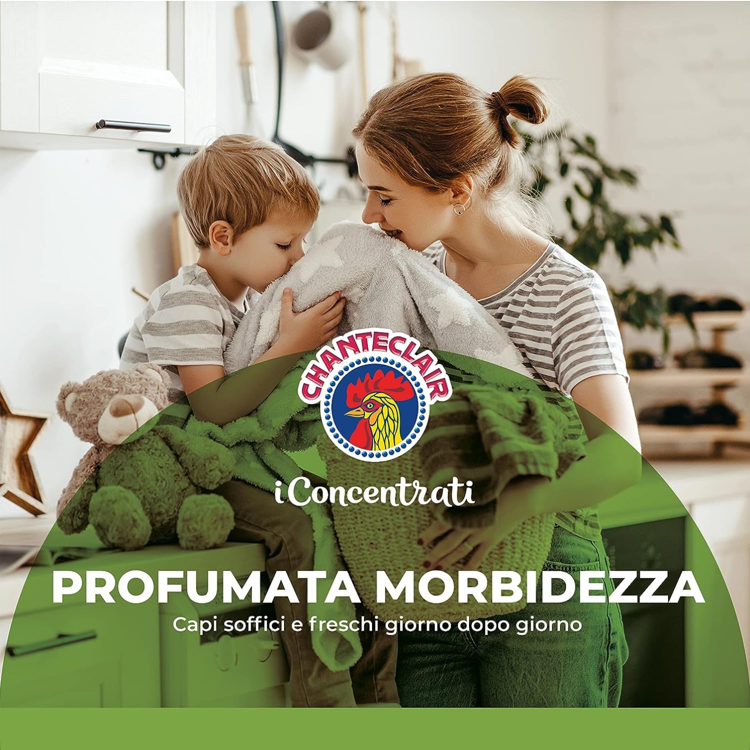 Ammorbidente Bucato Muschio Bianco – 1140 ml – 57 Lavaggi kit con Spugna Brandizzata SPESA & RISPARMIO Inclusa – Variazioni 4/8/12 Pezzi (12)