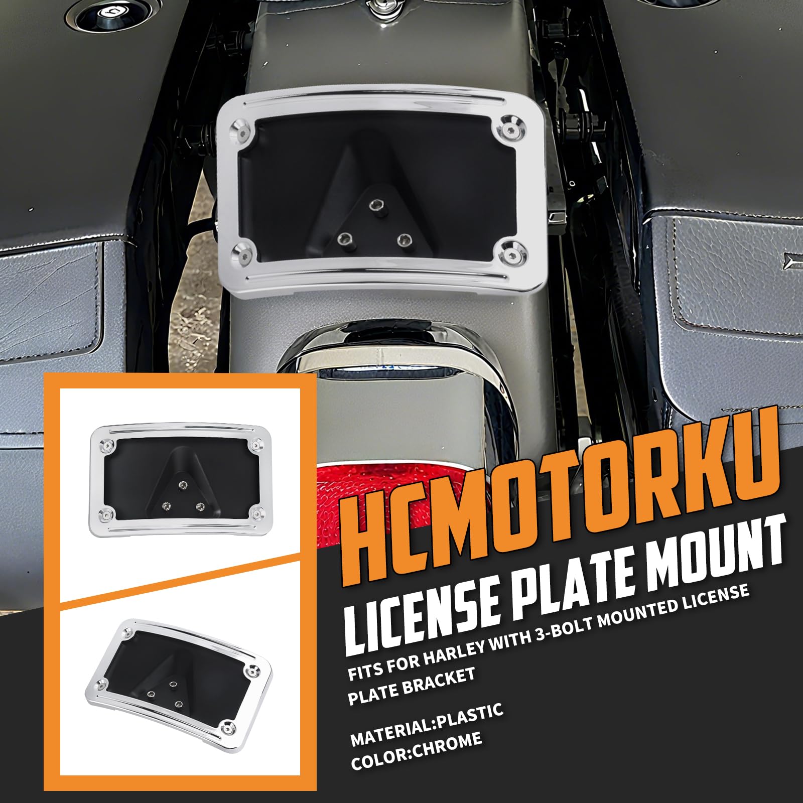 Amazon | HCmotorku ナンバープレートホルダー カーブしたレイダウン 