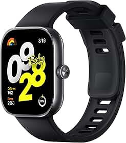 Smartwatch Xiaomi Redmi Watch 4 Hyper OS M2315W1 Obsidian Black BHR7854GL (Versão Global)
