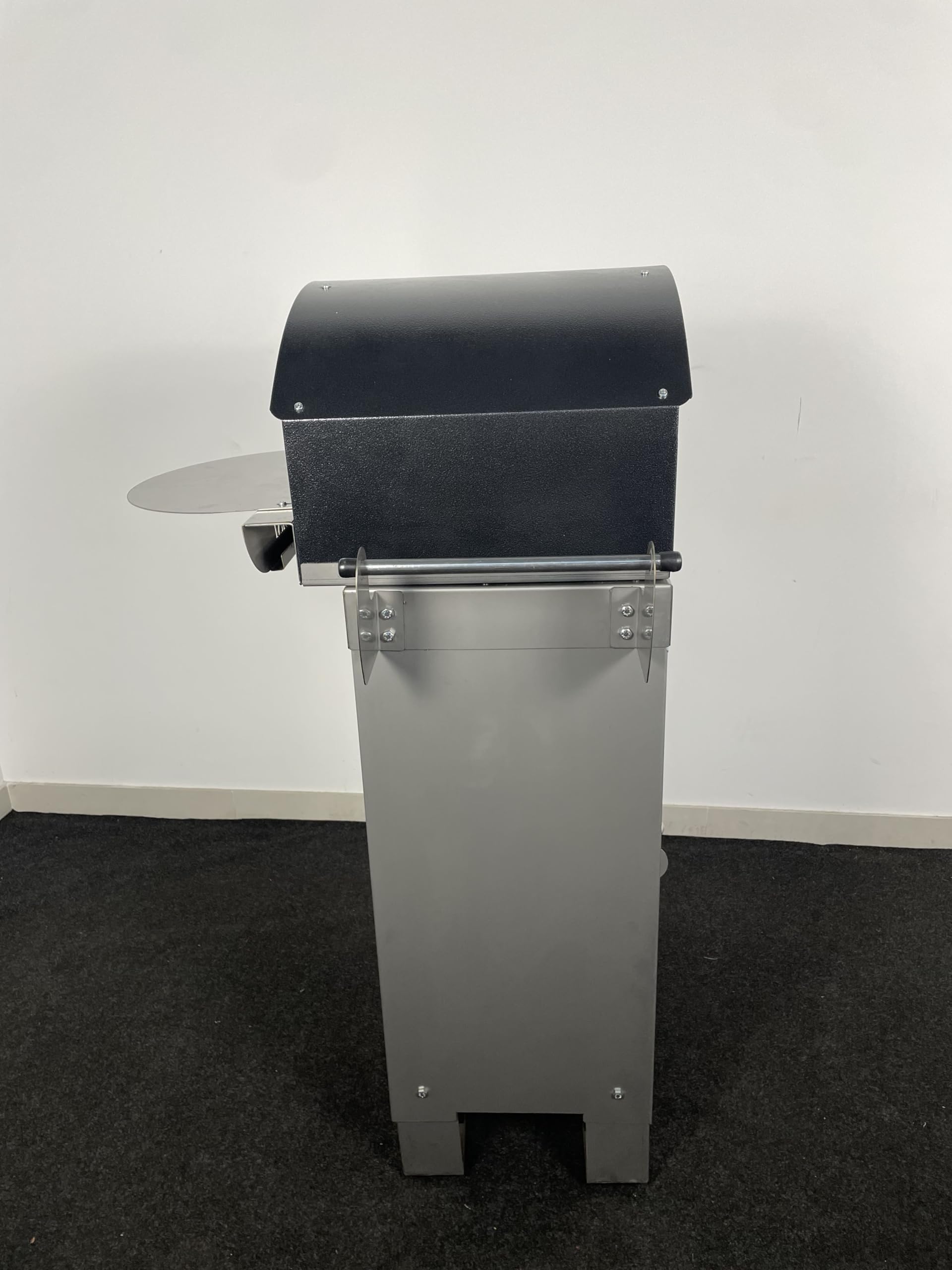 Forno pizza ibrido gas e/o legna da esterno Alfonsino – Forno pizza in acciaio inox AISI 304 con biscotto refrattario 40x40 cm, 500°C, cottura diretta a fiamma viva, Personalizzabile, con carrello