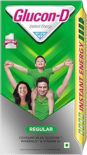 Regular Glucose Powder(1kg, Refill)| For Tasty Glucose Drink| Provides Instant Energy| Vitamin D2 Supports Immunity
