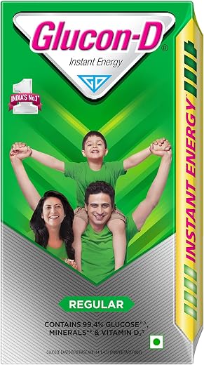 Glucon-D Instant Energy Drink Powder Refill 1KG | Energy, Recovery, Immunity | Regular