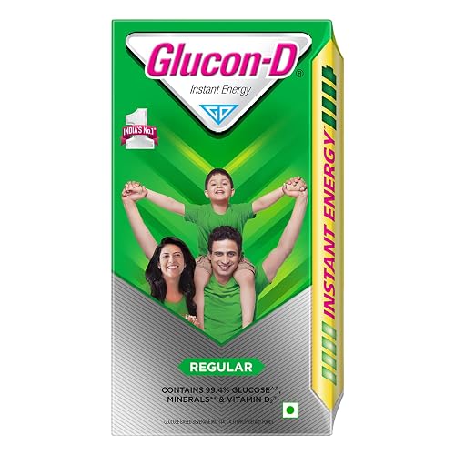 Glucon-D Instant Energy Drink Powder Refill 1KG | Energy, Recovery, Immunity | Regular