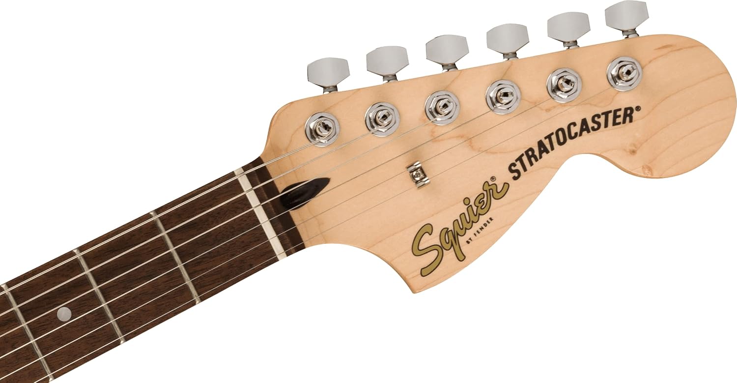 Squier Affinity Series Stratocaster Packs Electric Guitar, Charcoal Frost Metallic, Laurel Fingerboard