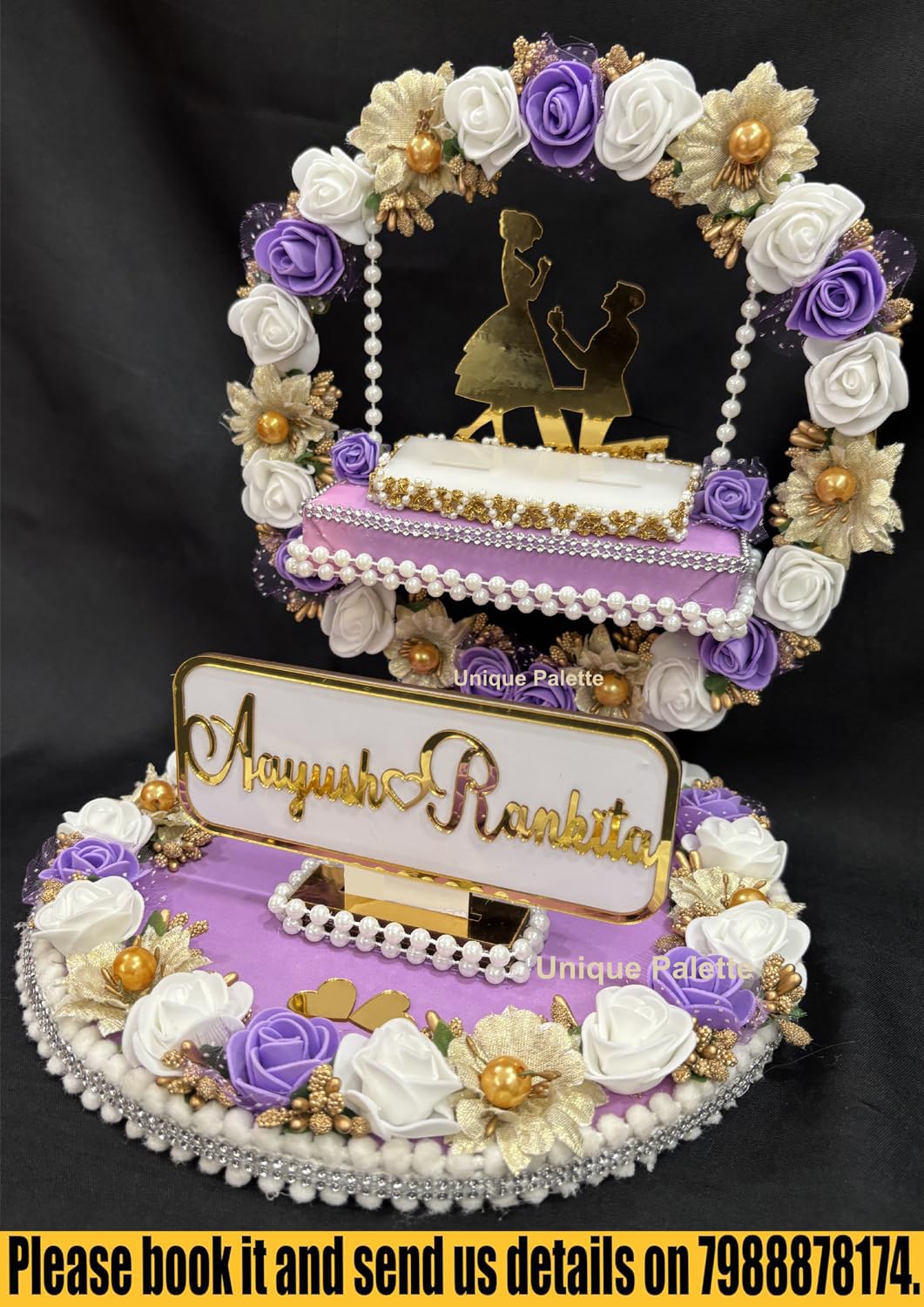 Custom Wedding Ring Platter - Personalized Decor -4
