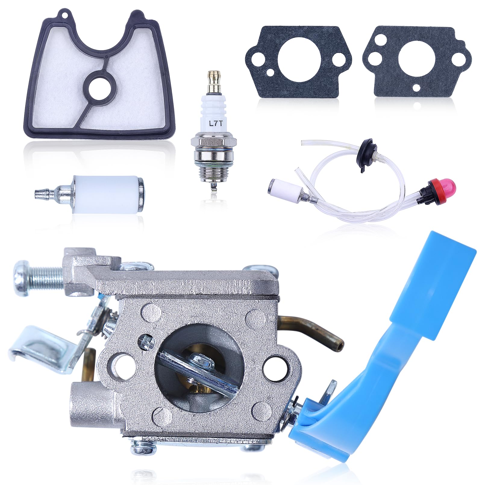 Kit de filtre à carburant de réglage de carburateur Gubeter, pour souffleur de feuilles Husqvarna 125B 125Bx 125Bvx, pour Zama C1Q-W37