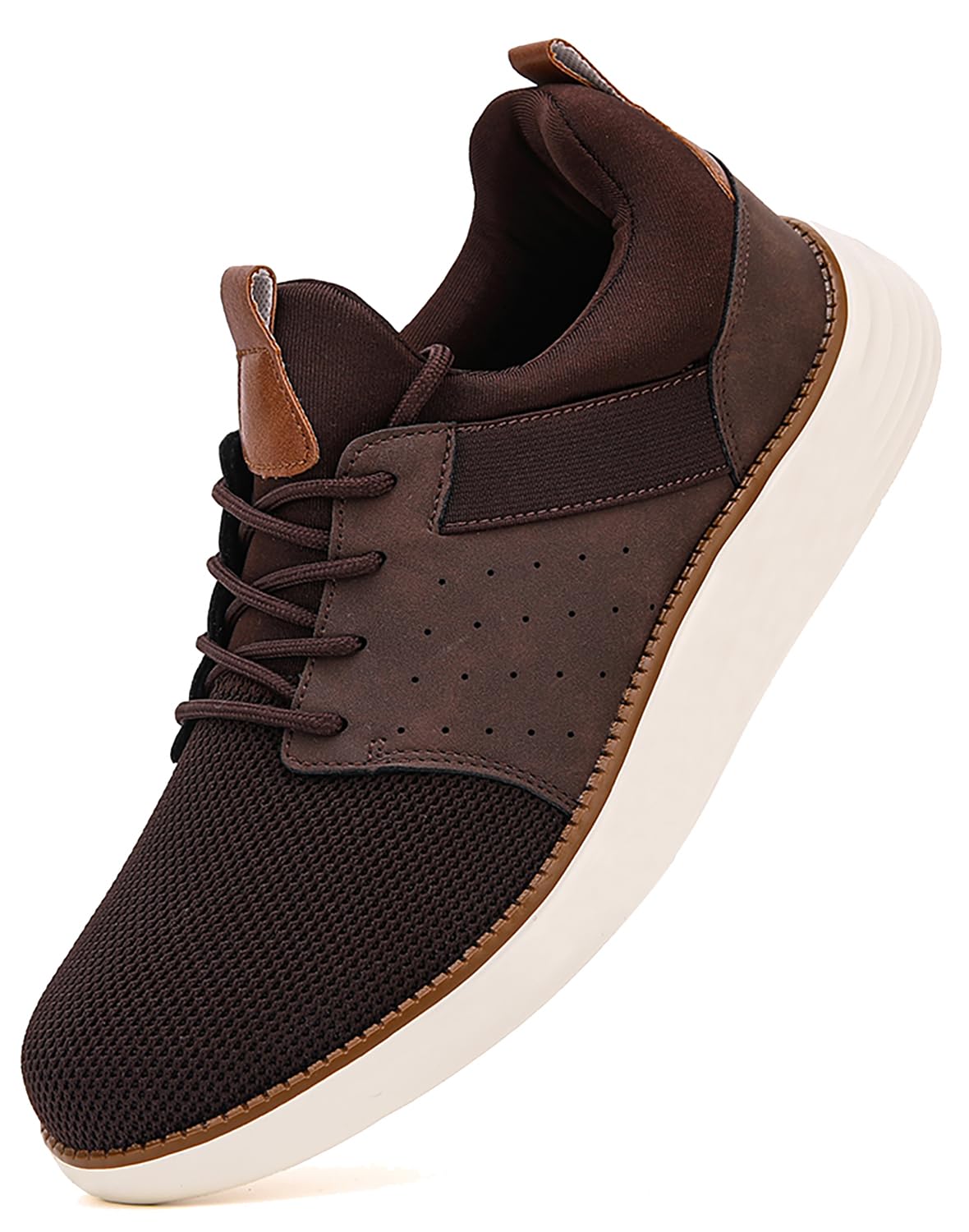 Mens Shoes Mens Fashion Dress Mesh Sneakers Men Walking Business Oxfords Lace-Up Shoes for Men Footwear