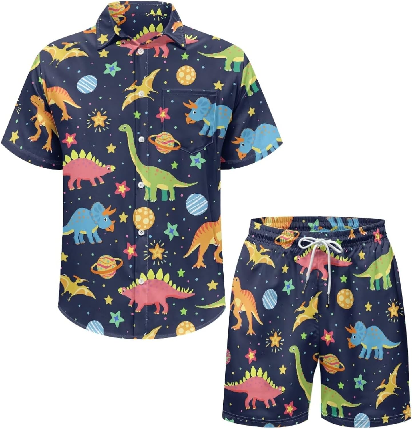 Couples Pajamas Sets Short Sleeve Plus Size Button Down Pj Soft Cute Pajama Set His and Her Matching Pjs