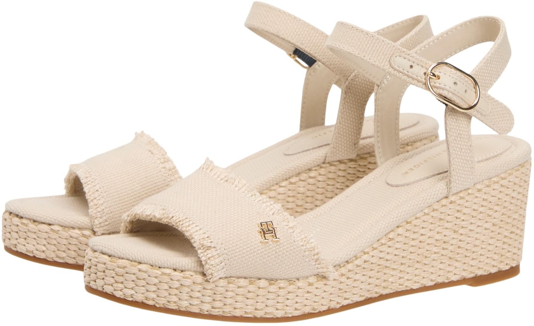Tommy Hilfiger Mid Woven Wedge Espad Fringe Fw0fw09470 Alpargatas de cuñaMujer