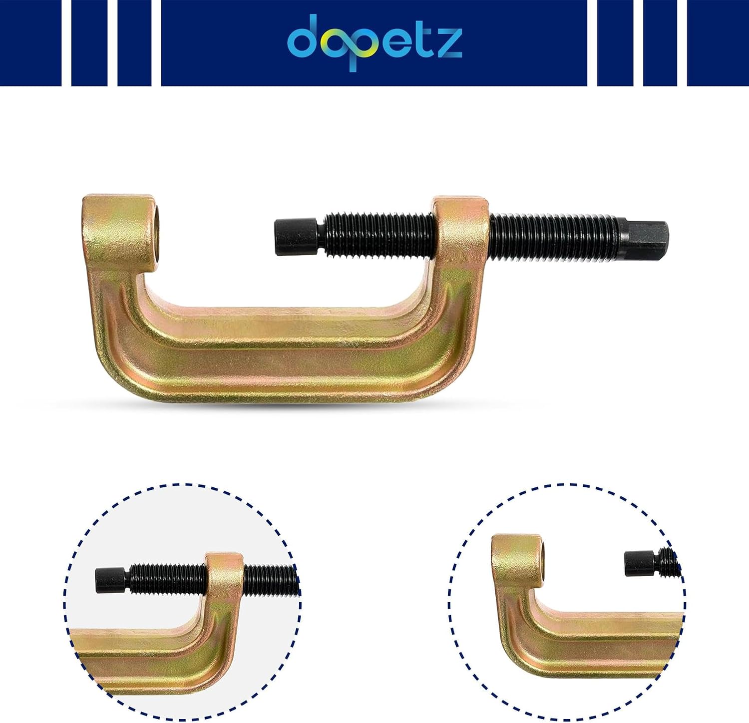 Dapetz® Lower Ball Joint Press Remover Installer & U Joint Removal Tool Kit for Mercedes-benz W220, W211, W215, W219 G clamp With Force Screw Supplied in Carry-case.