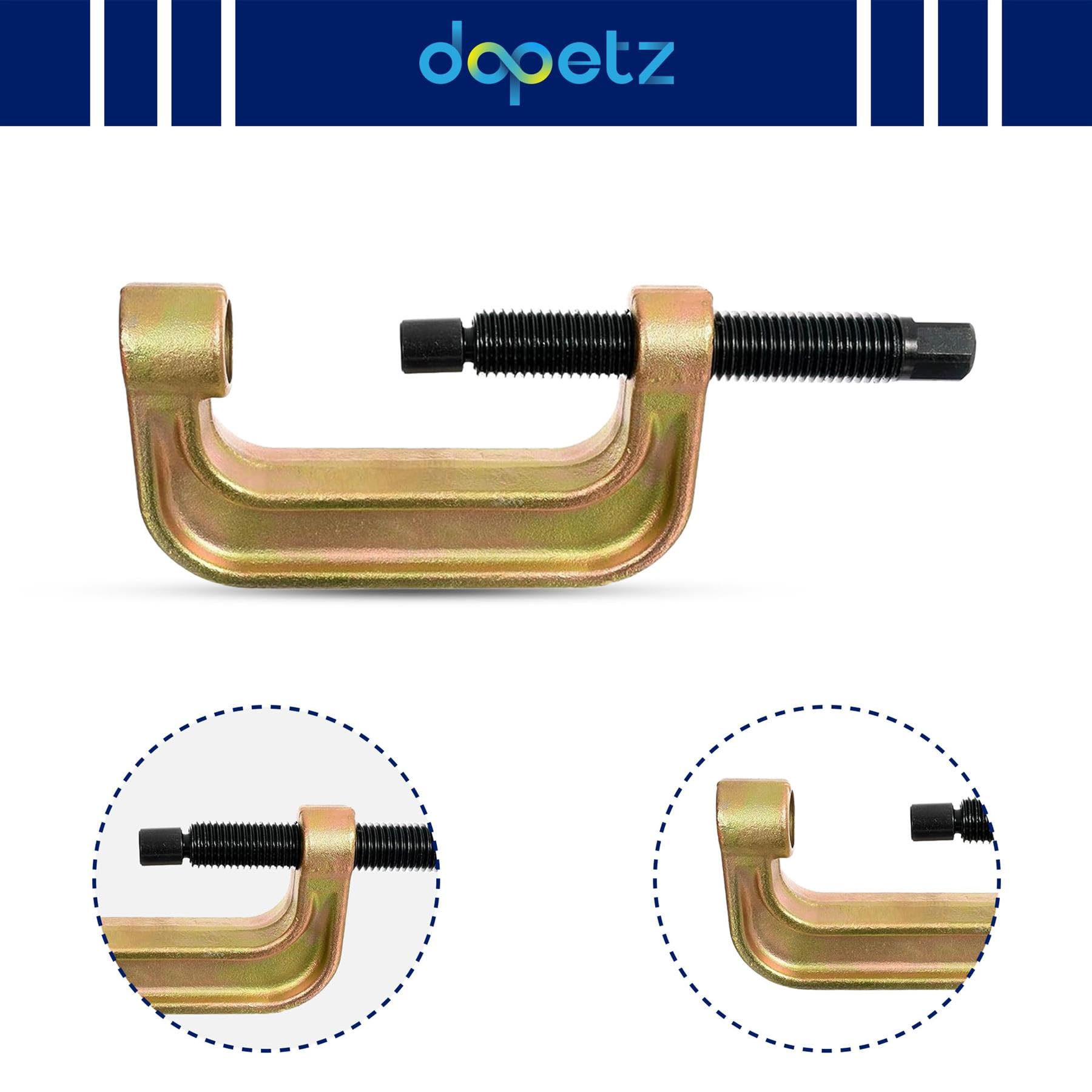 Dapetz® Dolna prasa do ściągania przegubów kulowych i zestaw narzędzi do usuwania połączeń U do Mercedes-benz W220, W211, W215, W219 G zacisk ze śrubą siłową dostarczany w walizce