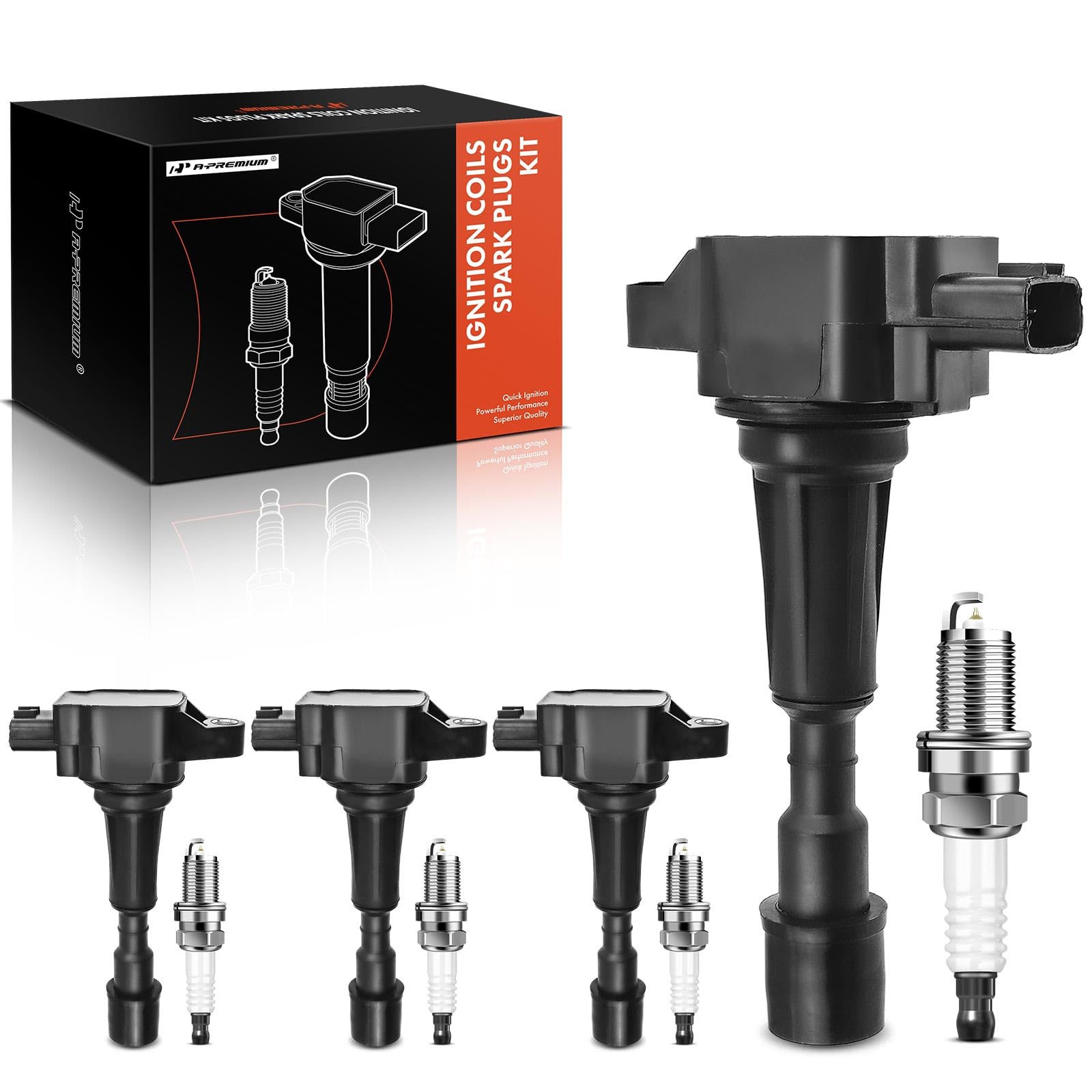 Amazon.com: A-Premium Set of 4 Ignition Coil Pack and Iridium